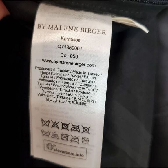 By Malene Birger Karmillos Black Lambskin Leather Maxi Dress Size 40 EU Women - Picture 9 of 16